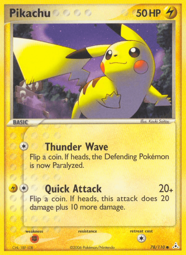 Carta Pokémon Pikachu 78