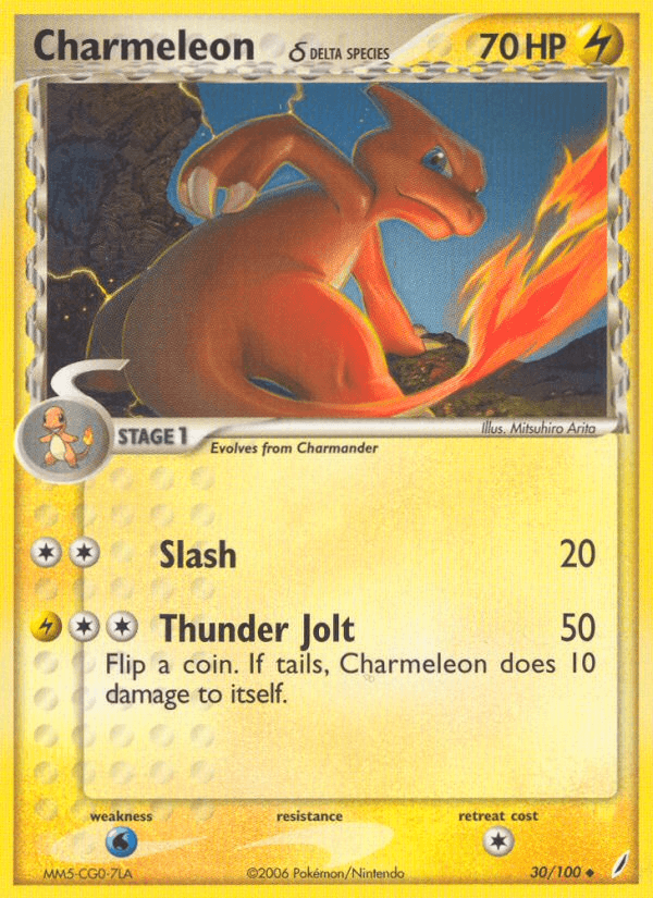 Carta Pokémon Charmeleon δ 30