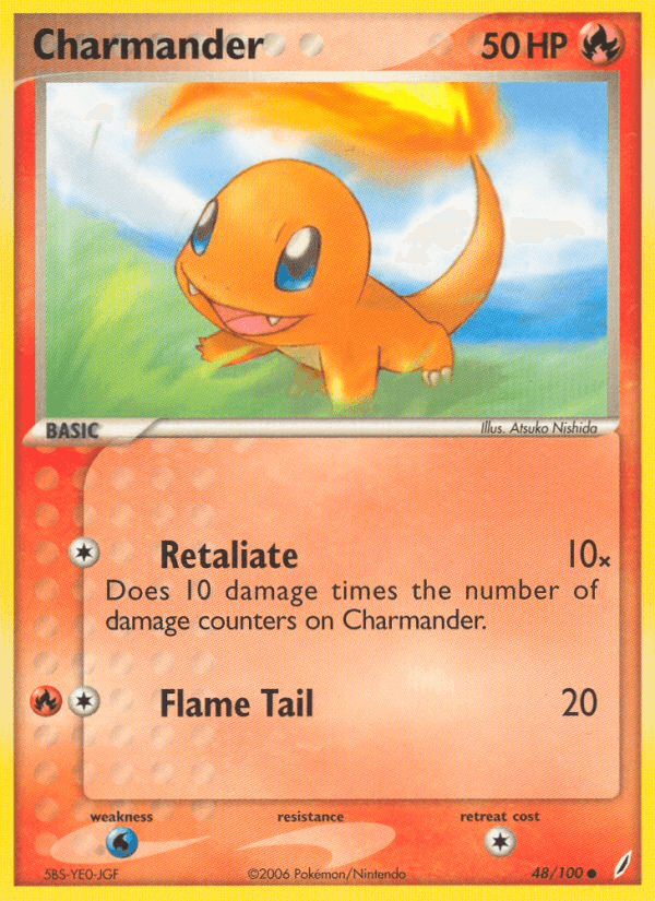 Carta Pokémon Charmander 48