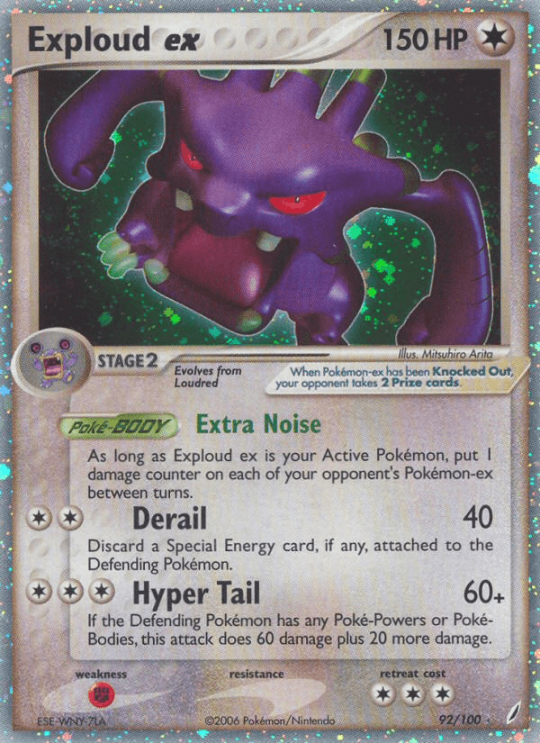Carta Pokémon Exploud ex 92