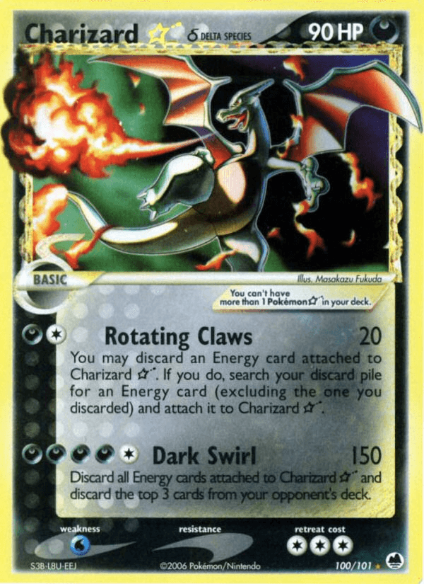 Carta Pokémon Charizard ★ δ 100