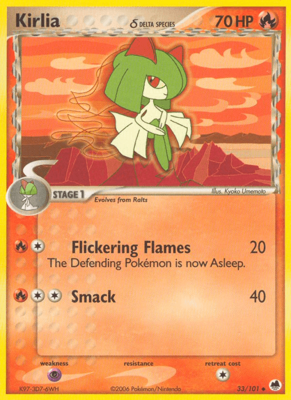 Carta Pokémon Kirlia δ 33