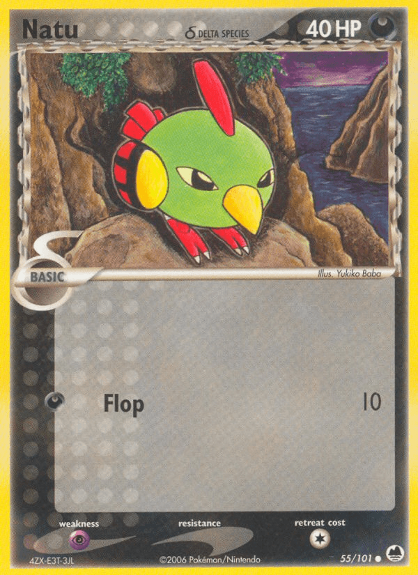 Carta Pokémon Natu δ 55