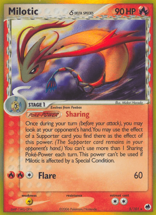 Carta Pokémon Milotic δ 5