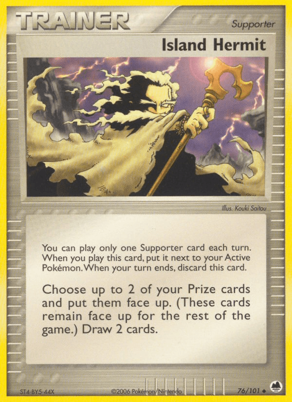 Carta Pokémon Island Hermit 76
