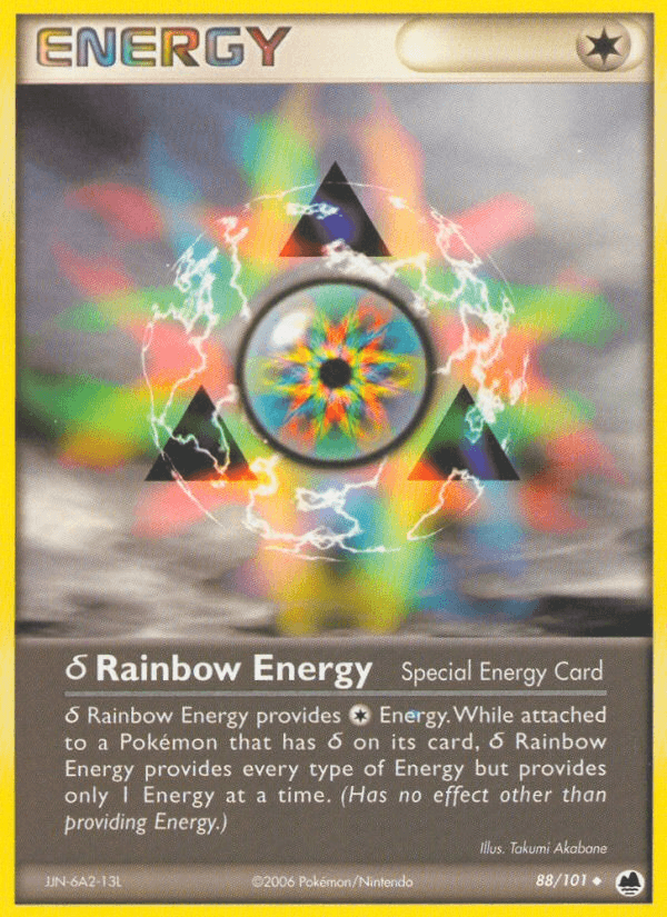 Carta Pokémon δ Rainbow Energy 88