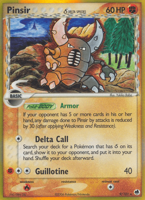 Carta Pokémon Pinsir δ 9