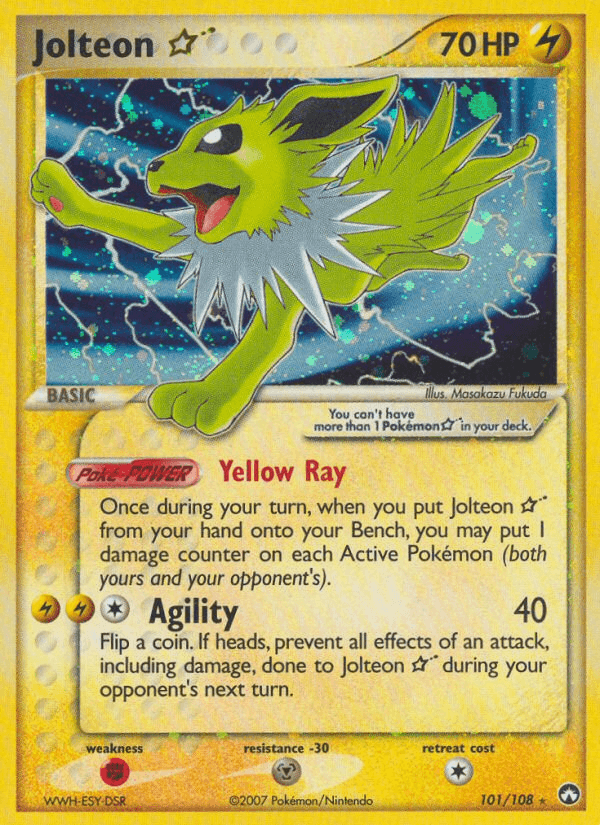Carta Pokémon Jolteon ★ 101