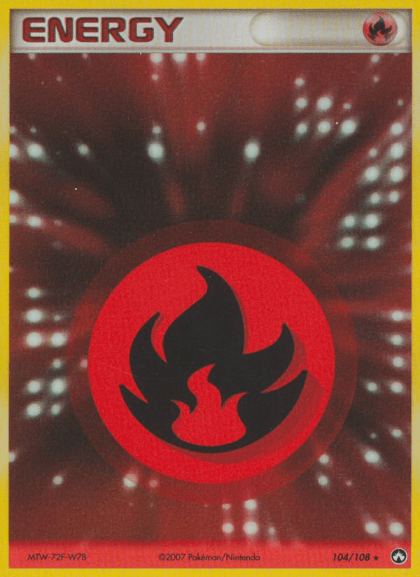 Carta Pokémon Fire Energy 104