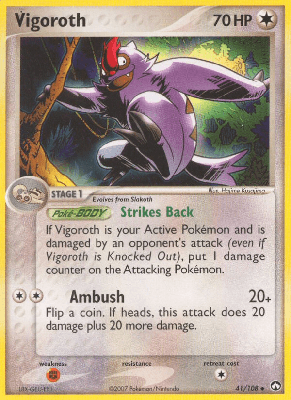 Carta Pokémon Vigoroth 41