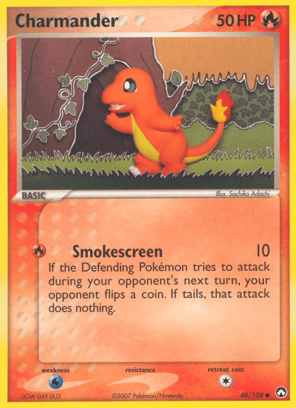 Carta Pokémon Charmander 48