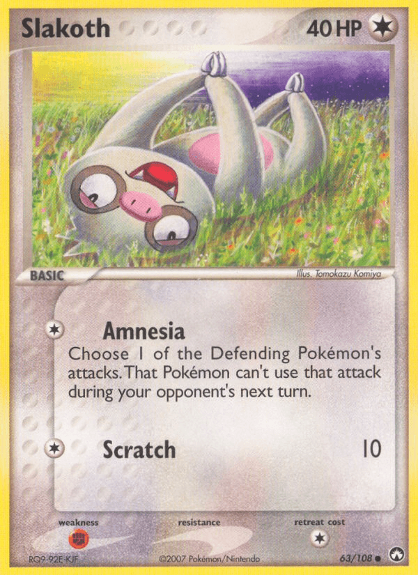 Carta Pokémon Slakoth 63