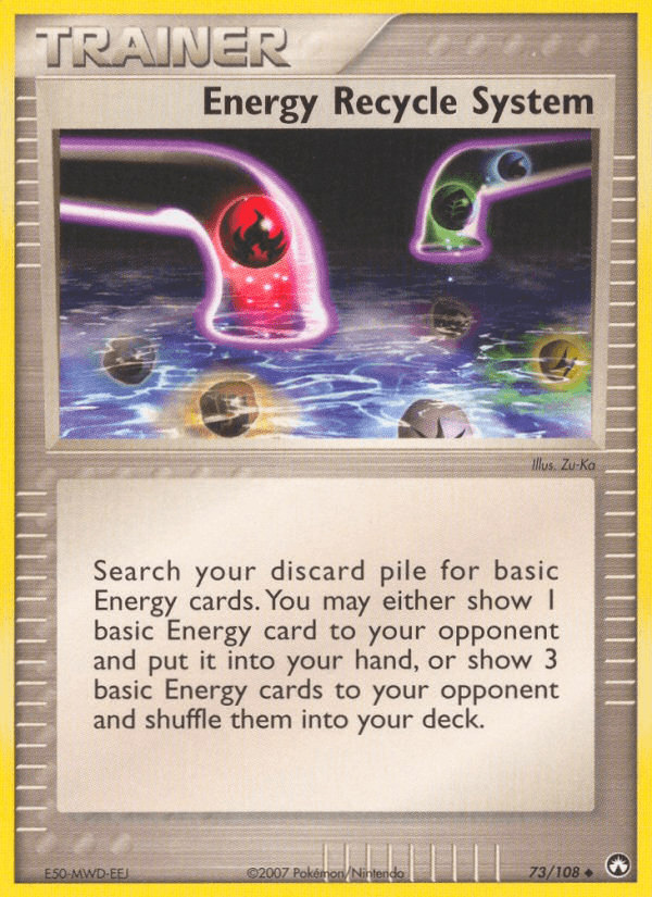 Carta Pokémon Energy Recycle System 73