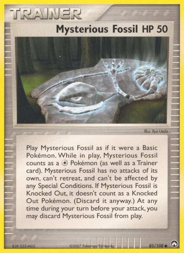 Carta Pokémon Mysterious Fossil 85