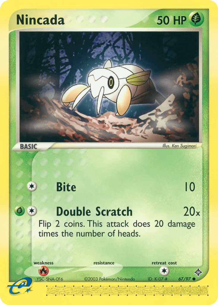 Carta Pokémon Nincada 67