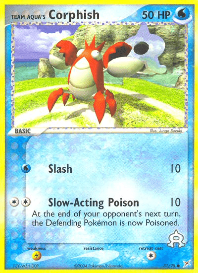 Carta Pokémon Team Aqua's Corphish
