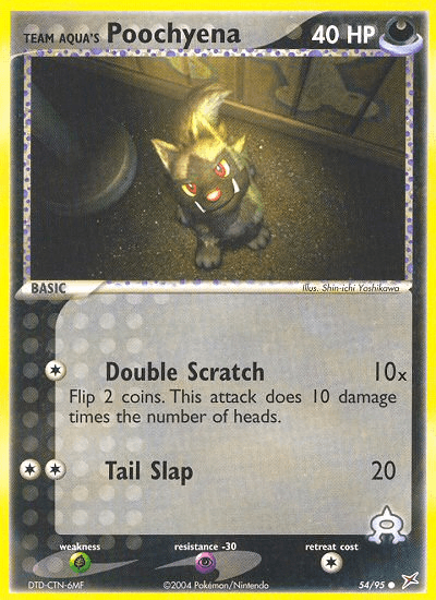 Carta Pokémon Team Aqua's Poochyena 54