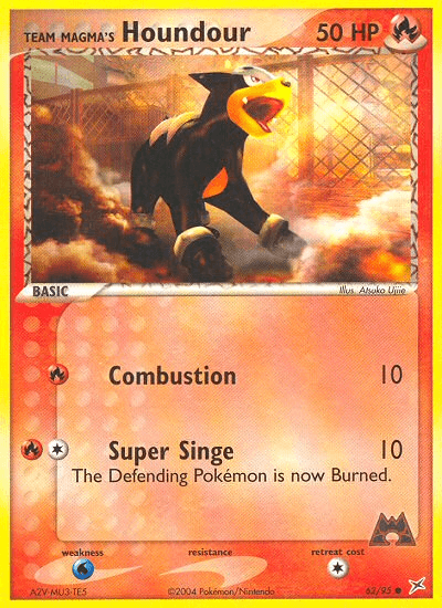 Carta Pokémon Team Magma's Houndour 62