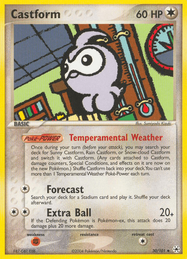 Carta Pokémon Castform 30