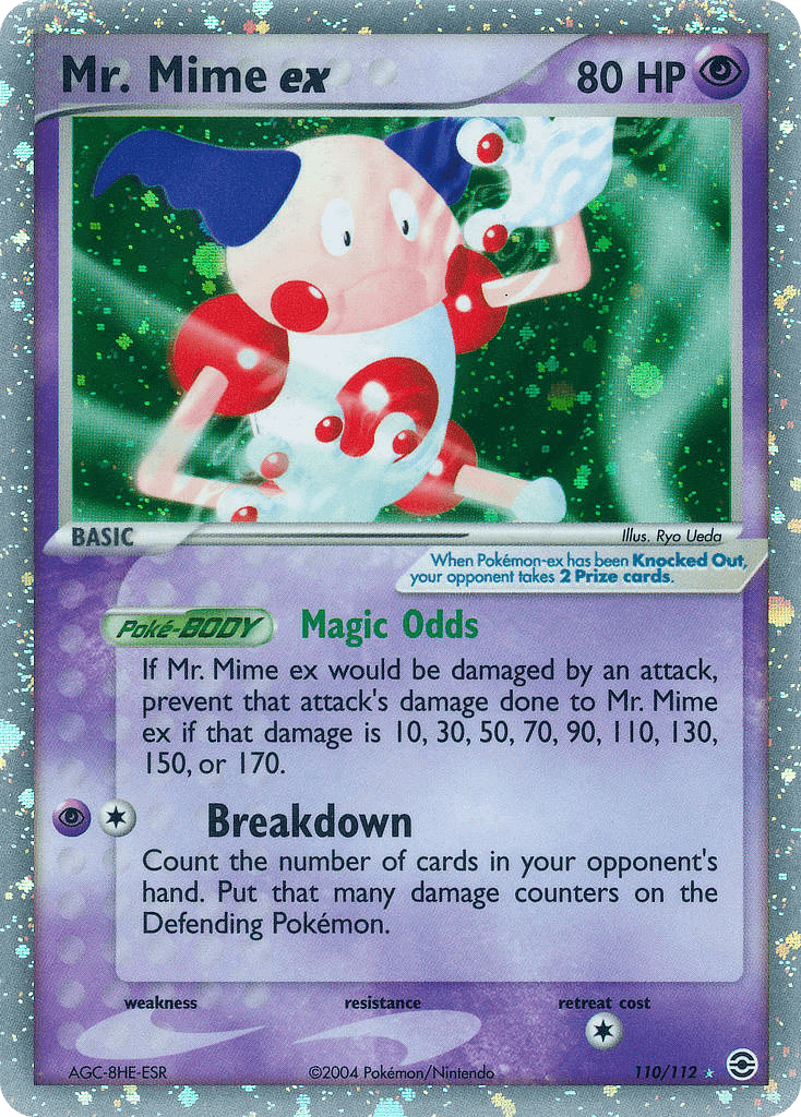 Carta Pokémon Mr. Mime ex 110