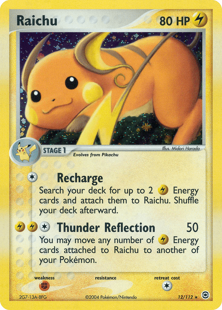 Carta Pokémon Raichu 12