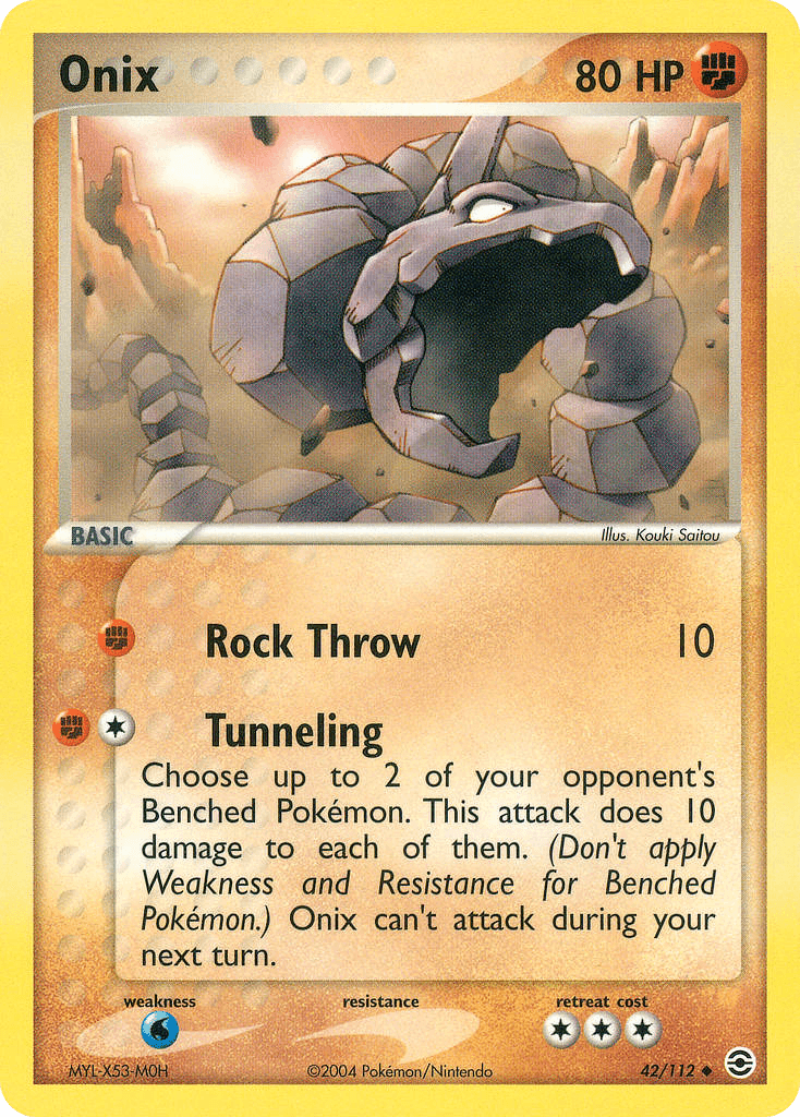 Carta Pokémon Onix