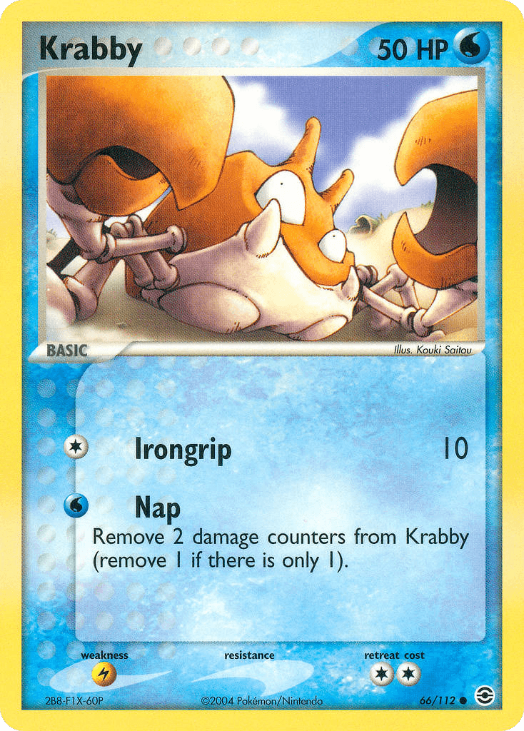 Carta Pokémon Krabby 66
