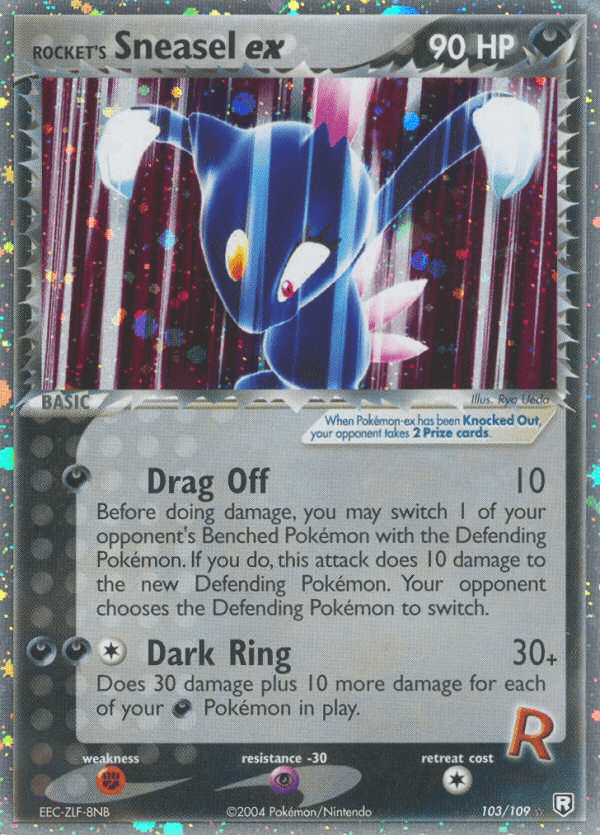 Carta Pokémon Rocket's Sneasel ex 103