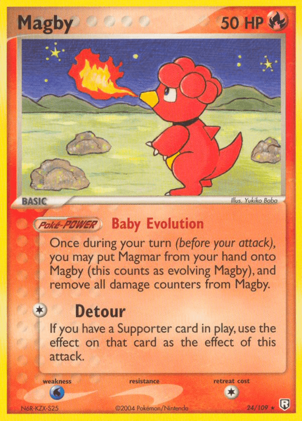 Carta Pokémon Magby 24