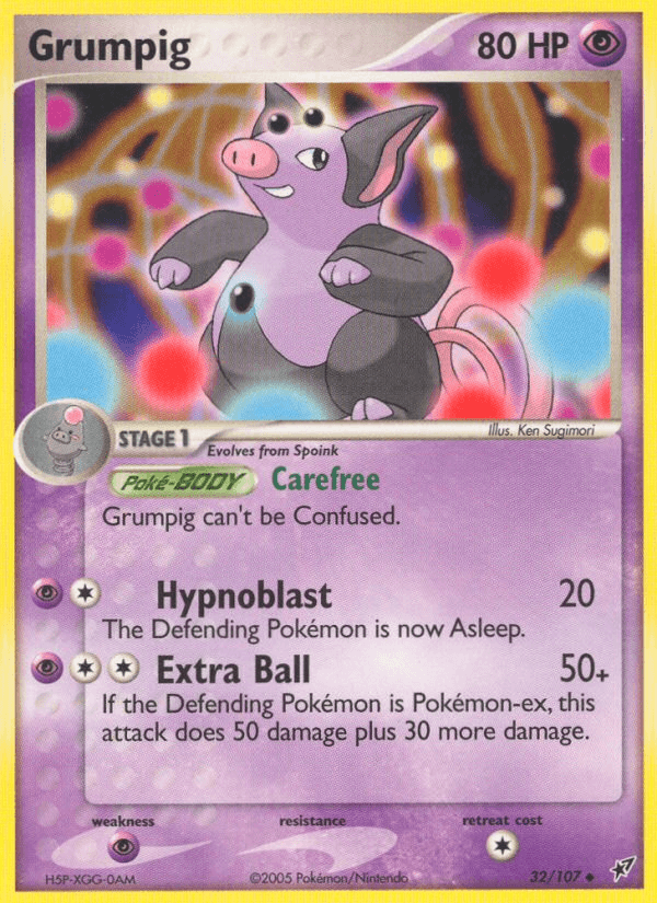 Carta Pokémon Grumpig 32