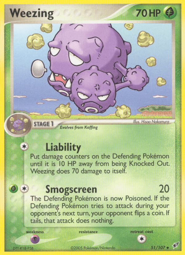 Carta Pokémon Weezing 51