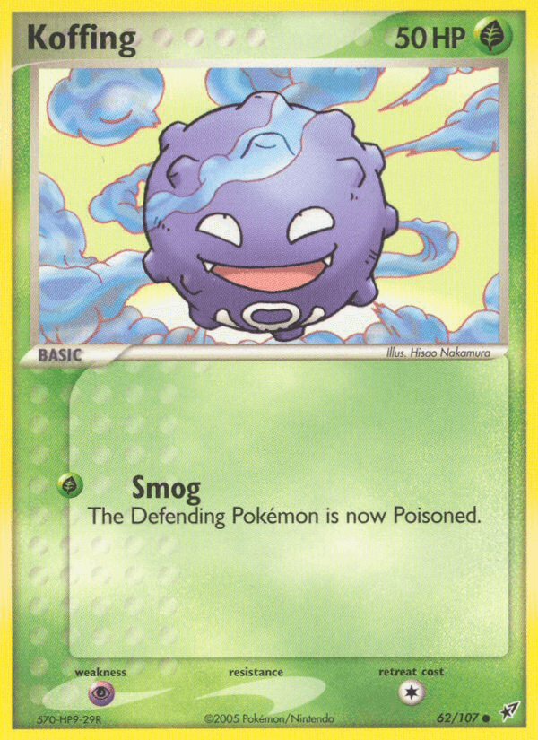 Carta Pokémon Koffing 62
