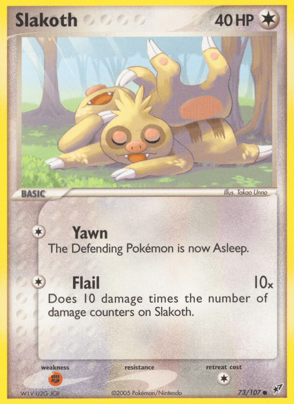Carta Pokémon Slakoth 73 de Deoxys