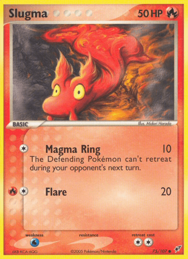 Carta Pokémon Slugma 75