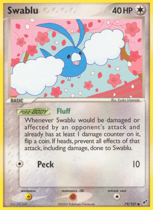 Carta Pokémon Swablu 79