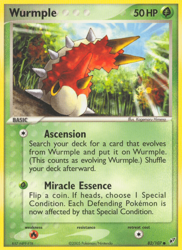 Carta Pokémon Wurmple 82