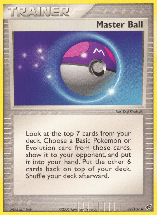 Carta Pokémon Master Ball 88