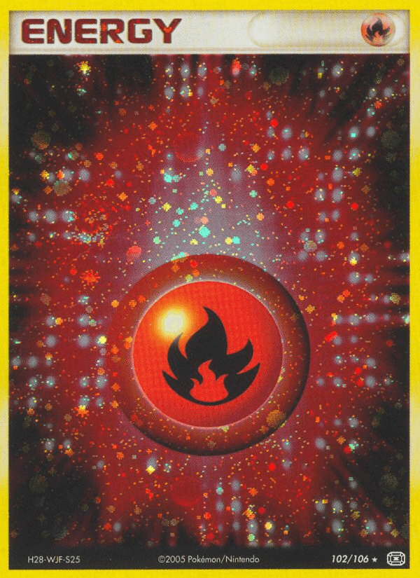 Carta Pokémon Fire Energy 102