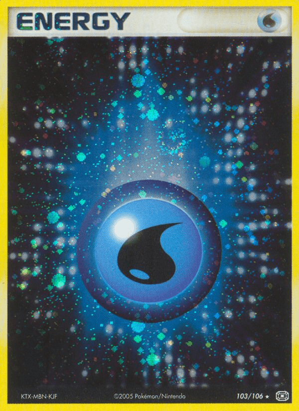 Carta Pokémon Water Energy 103