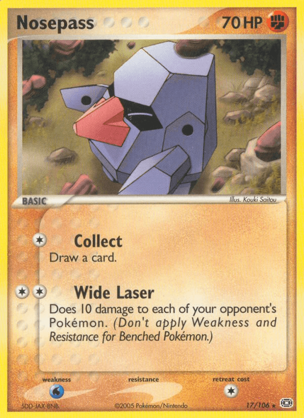 Carta Pokémon Nosepass 17