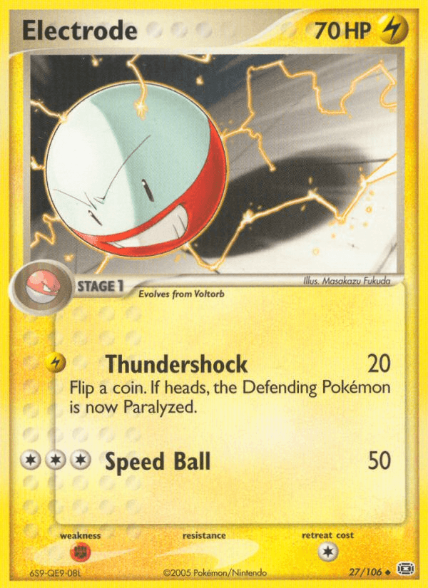 Carta Pokémon Electrode 27