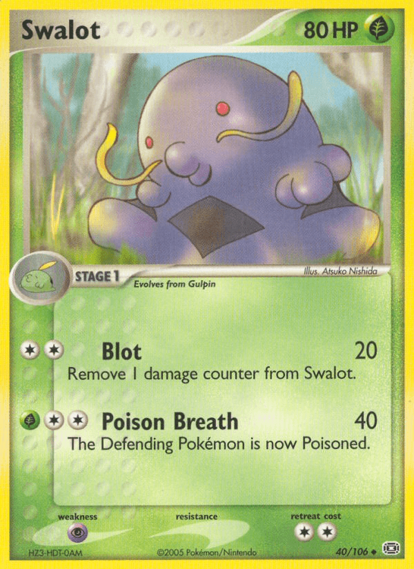 Carta Pokémon Swalot 40