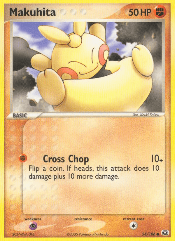 Carta Pokémon Makuhita 54