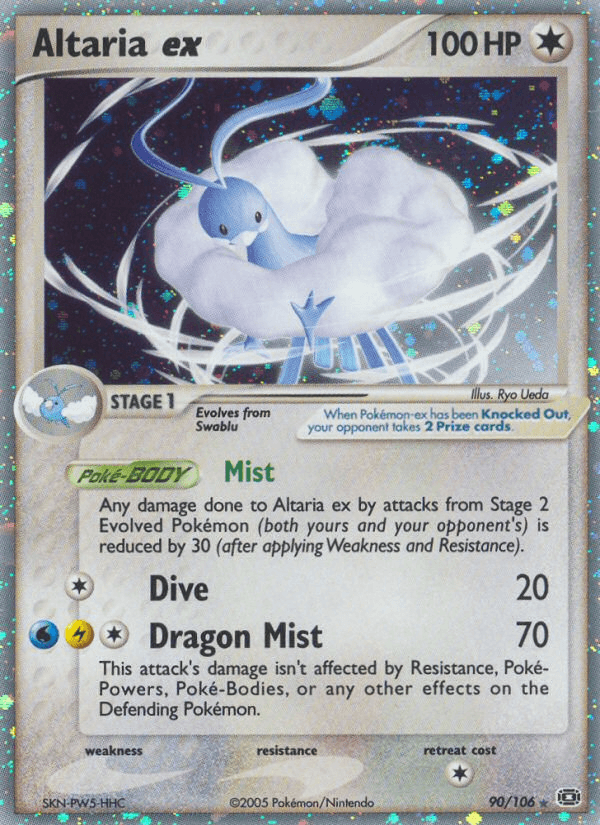 Carta Pokémon Altaria ex 90