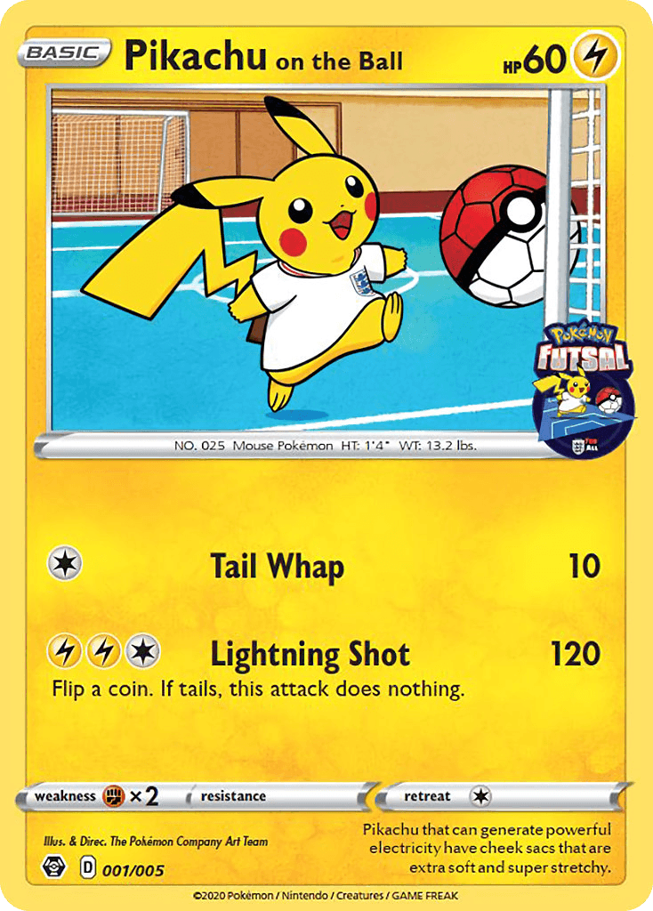 Carta Pokémon Pikachu on the Ball