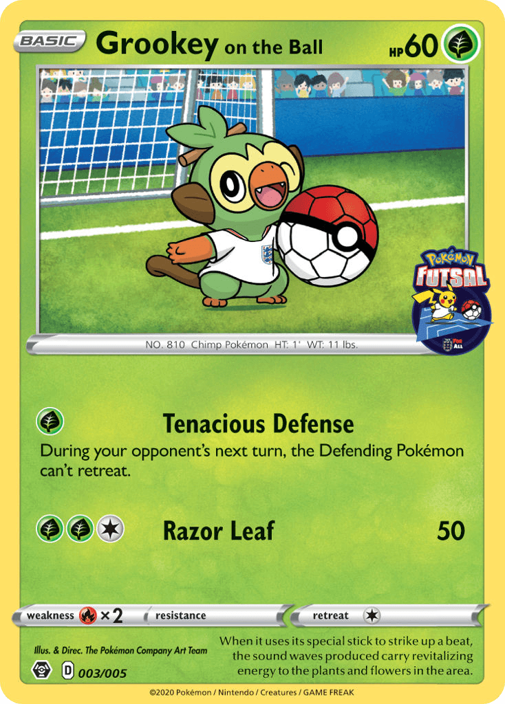 Carta Pokémon Grookey on the Ball 3