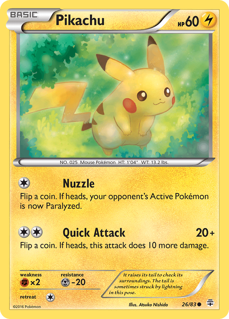 Carta Pokémon Pikachu