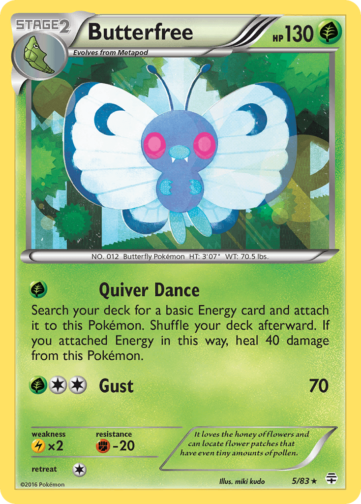Carta Pokémon Butterfree 5
