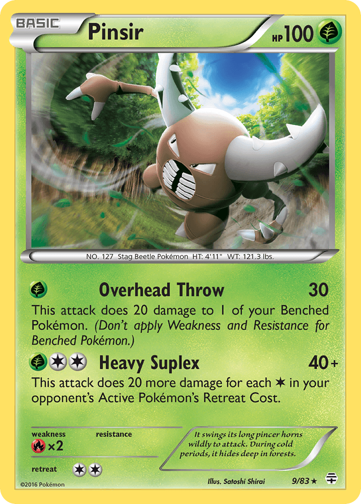 Carta Pokémon Pinsir 9