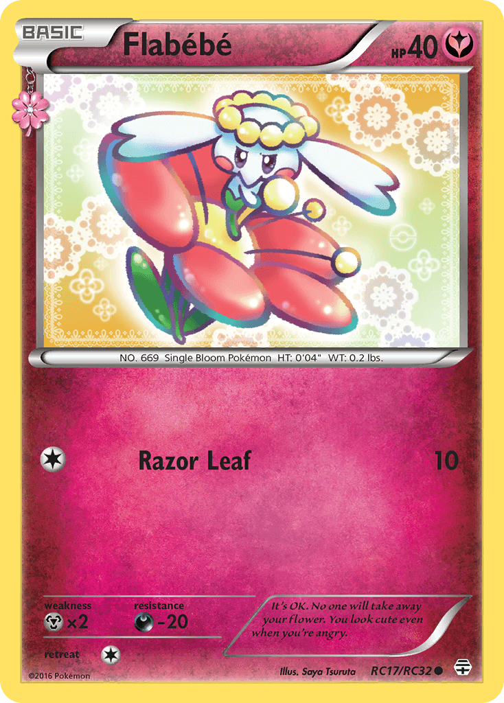 Carta Pokémon Flabébé RC17